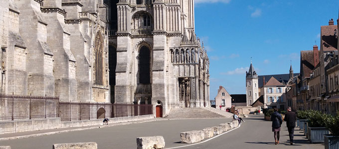 In front of Chartres Cathedral