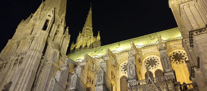 The cathedral at night